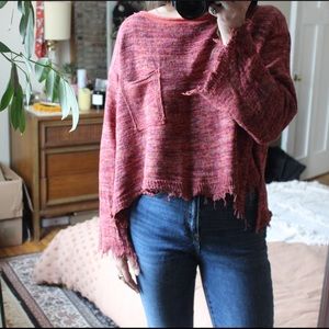 Free People Cropped Sweater